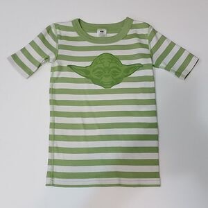 HANNA ANDERSSON Star Wars Yoda Striped Top size 10